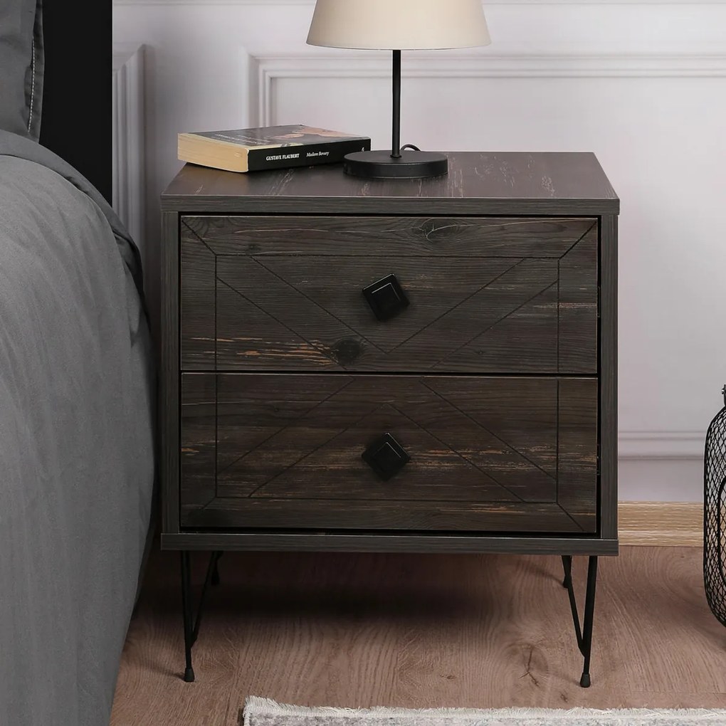 Nočný stolík Luna Dark Brown