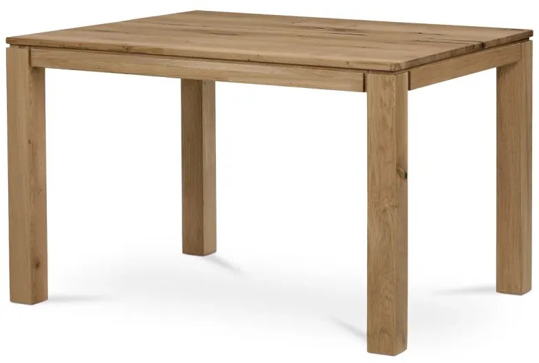 Stůl jídelní, 120x80x75 cm, masiv dub, povrchová úprava olejem