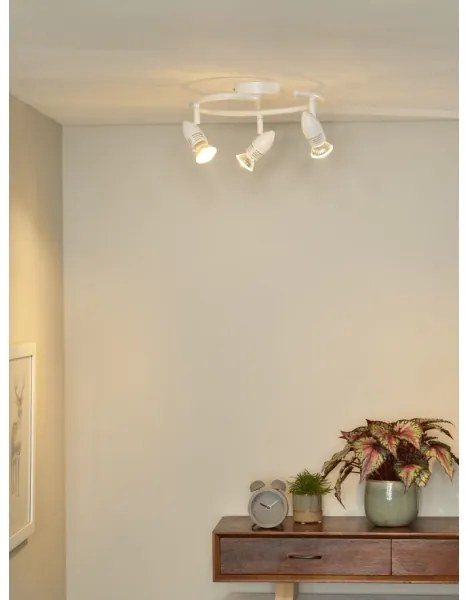 Lucide 13955/14/31 - LED bodové svietidlo CARO-LED 3xGU10/5W/230V biele