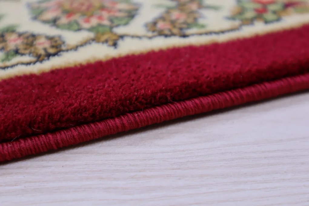 Berfin Dywany, Koberec behúň na mieru Anatolia 5378 B (Red), šíre 120 cm, červená, chodba / predsieň