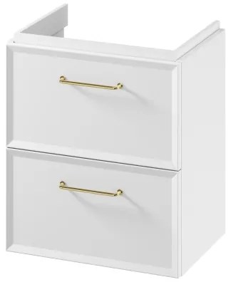 Cersanit S1021-005 -Závesná kúpeľňová skrinka pod umývadlo MILLE SLIM 50x35 cm biela