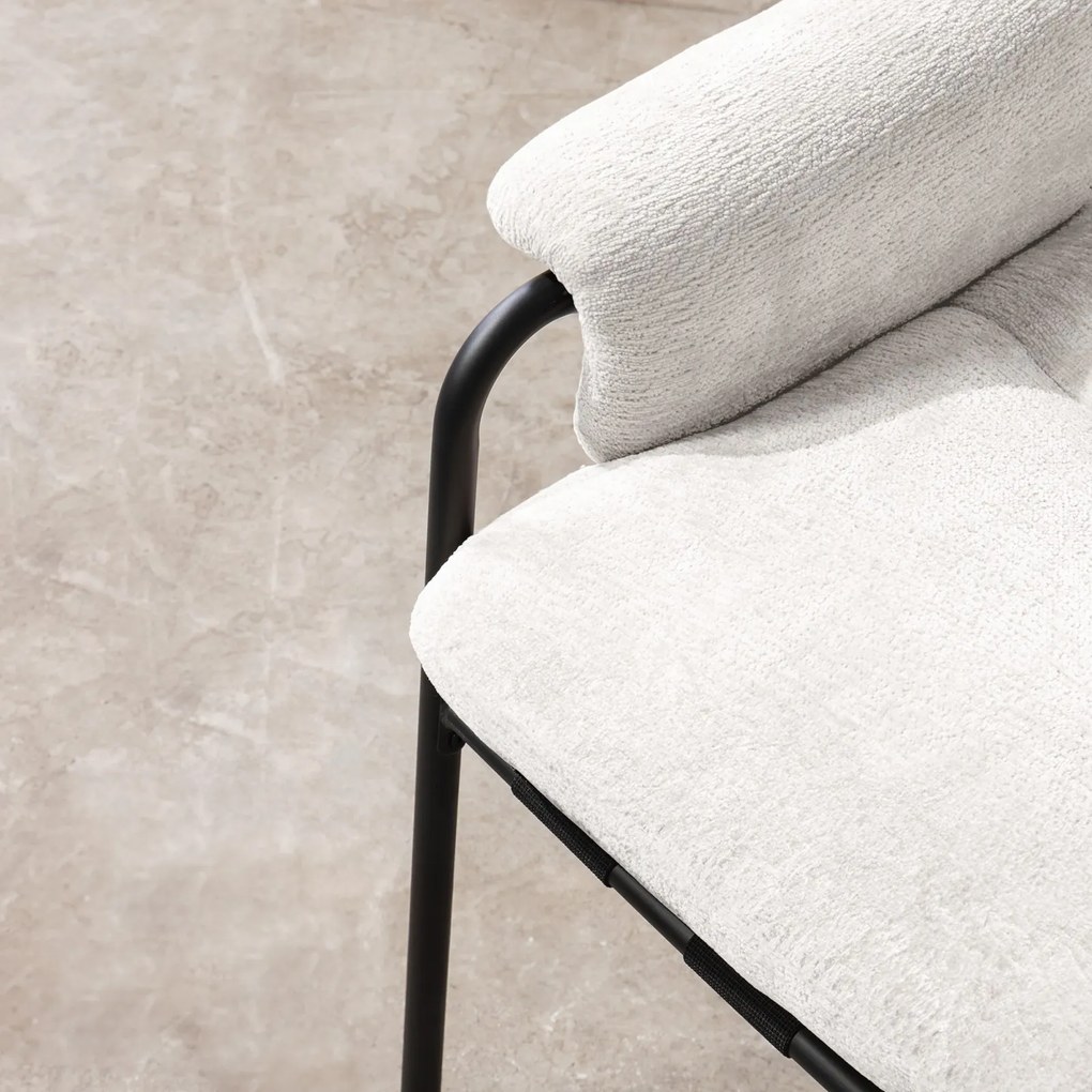 Moderní relaxační křeslo INVERNO ecru