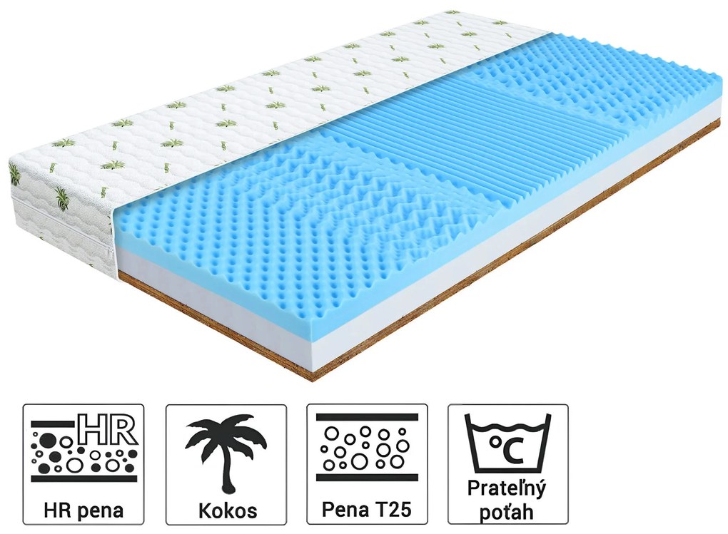 Wilsondo Penový detský matrac Sonto s kokosom 90x190