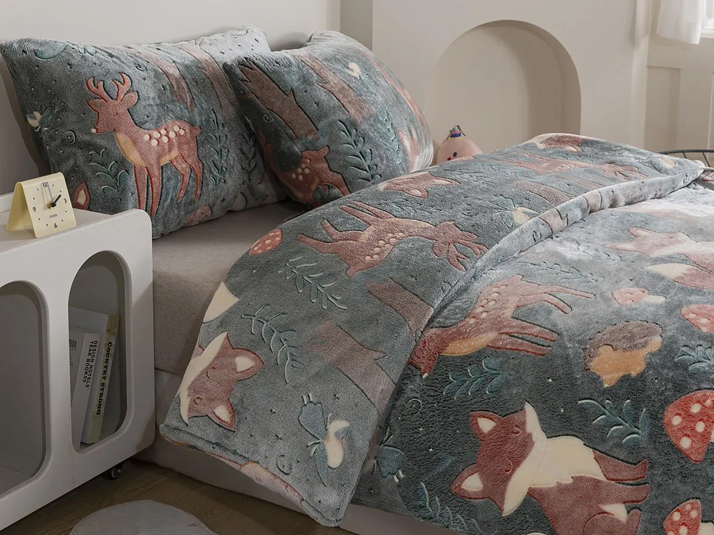 XPOSE® Mikroplyšové obliečky LÍŠKA BYSTRÚŠKA Exclusive (svietiaci efekt)