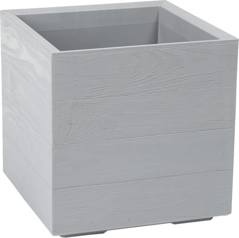 KVETINOVÝ ZÁHON KARO 400×400 mm, doska z recyklovaného materiálu, sivá*78916