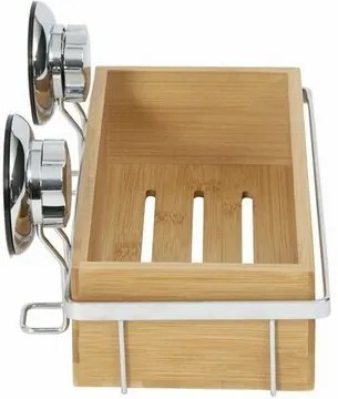 Compactor Bambusová polička do kúpeľne Bestlock SPA Bamboo, 27,6 x 14,8 x 12,7 cm