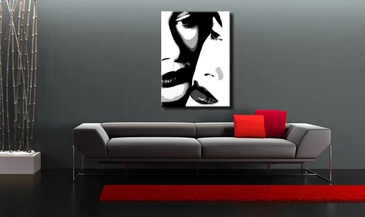 Ručne maľovaný POP Art obraz Two women  00 2w