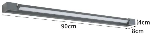 Brilagi - vonkajšie LED nástenné svietidlo AQUA LINE LED/24W/230V 90 cm IP44 antr.