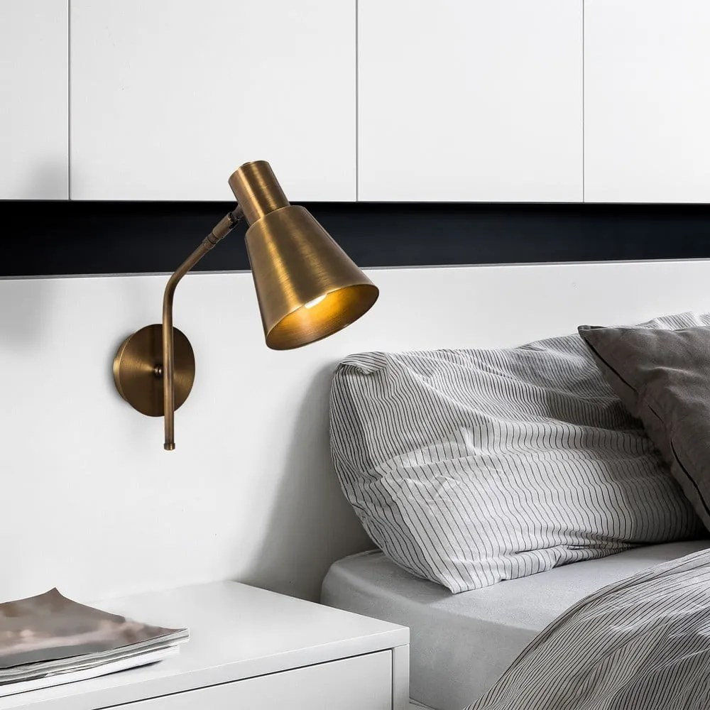 Nástenné svietidlo v bronzovej farbe ø 15 cm Sivani – Opviq lights