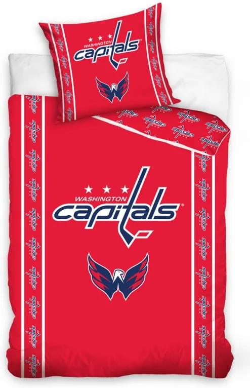 Obliečky klubu NHL  Washington Capitals stripes 140x200/70x90 cm