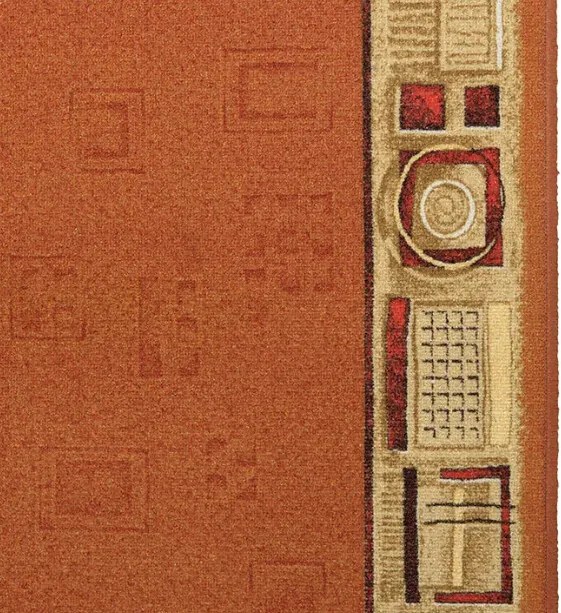 Protišmykový behúň na mieru Jena 84, šíre 100 cm, oranžová, chodba / predsieň, Associated Weavers