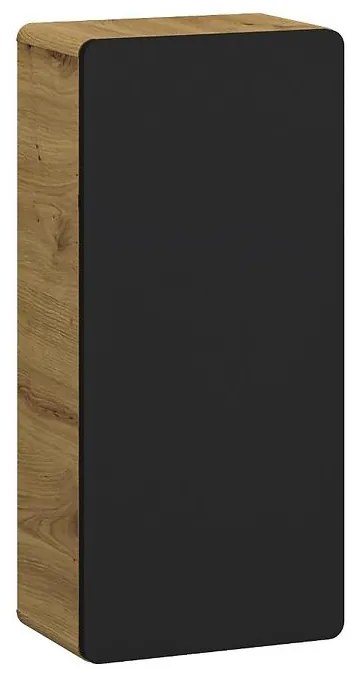 Závesná skrinka Bronx 35 dub artisan-čierna matná