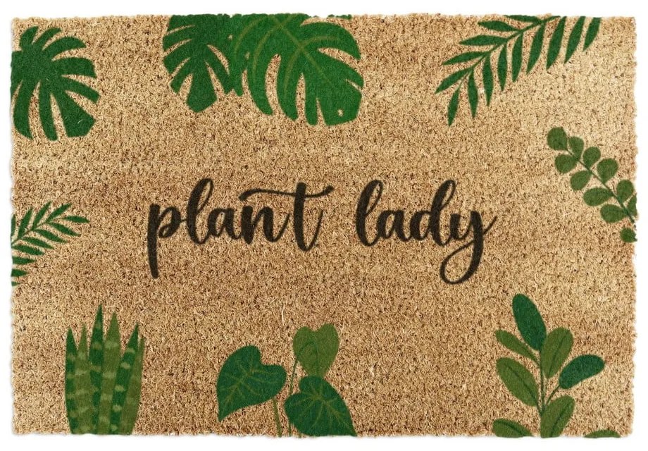 Rohožka z kokosového vlákna 40x60 cm Plant Lady – Artsy Doormats