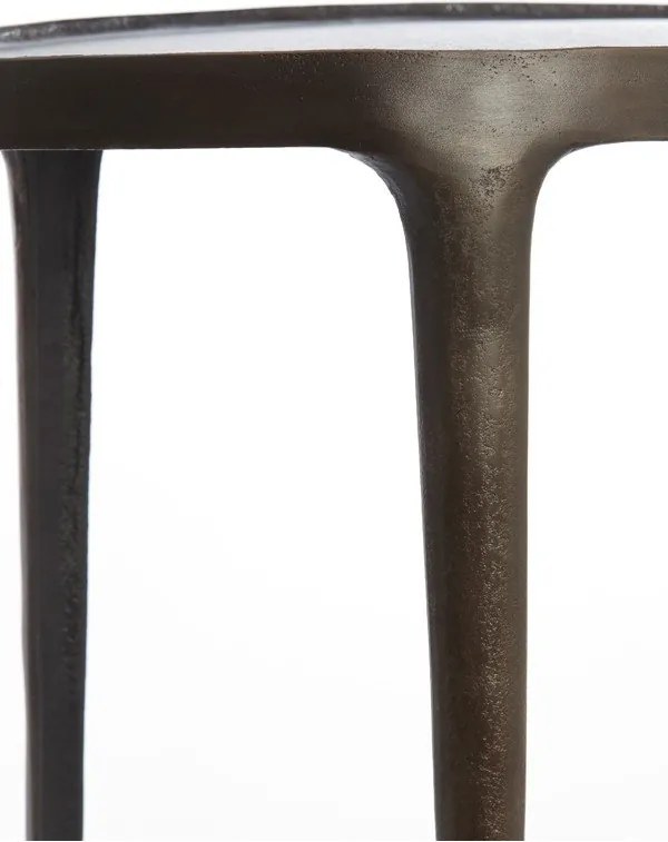 Kovové okrúhle odkladacie stolíky v súprave 2 ks 33x70 cm Arica – Light &amp; Living