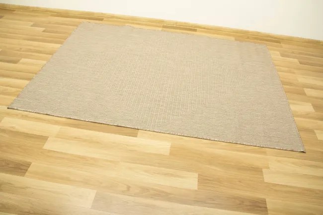 Šnúrkový obojstranný koberec Brussels 205697/10610 béžový/krémový
