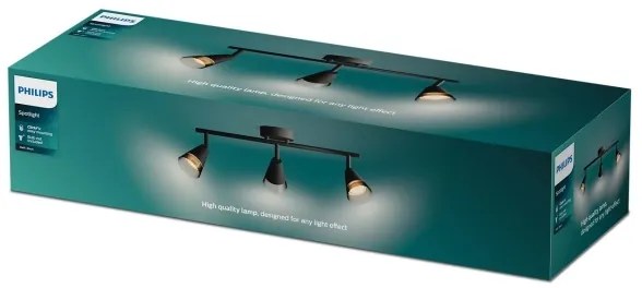 Philips - Bodové svietidlo CLEFT 3xGU10/5W/230V