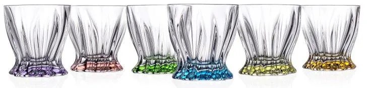 BOHEMIA PLANTICA COLOUR POHÁR NA WHISKY 320ML SADA 6KS