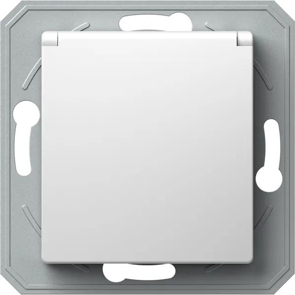 VE43 | Zásuvka s krytom Farba: Polárna biela + biely kryt