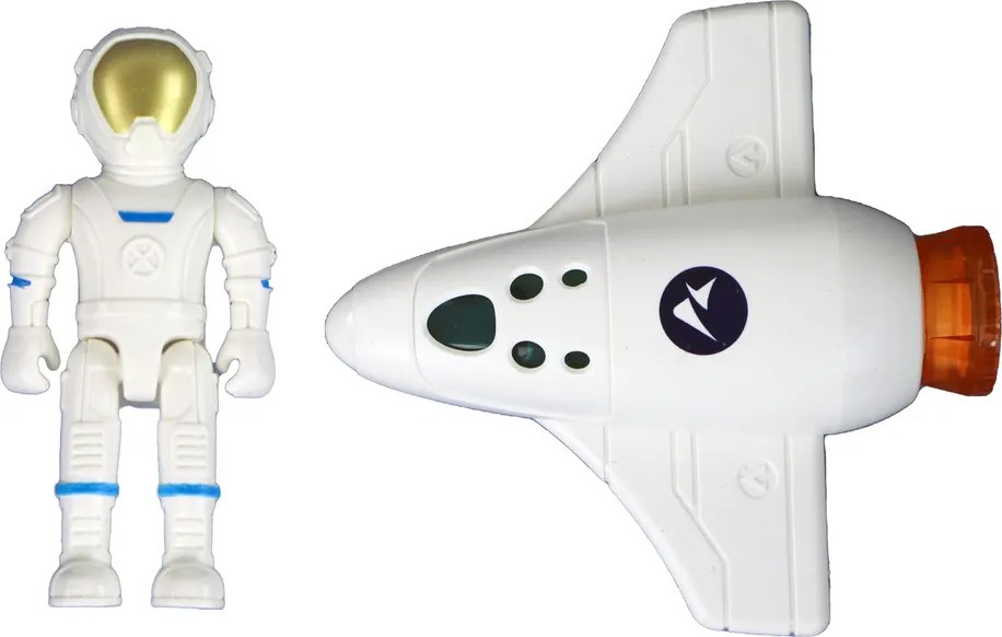 LEAN Toys Vesmírna misia Vesmírna raketa Kozmonaut Set 4 ELE