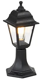 Klasický vonkajší stĺpikový svietidlo čierny 44 cm IP44 - Capital