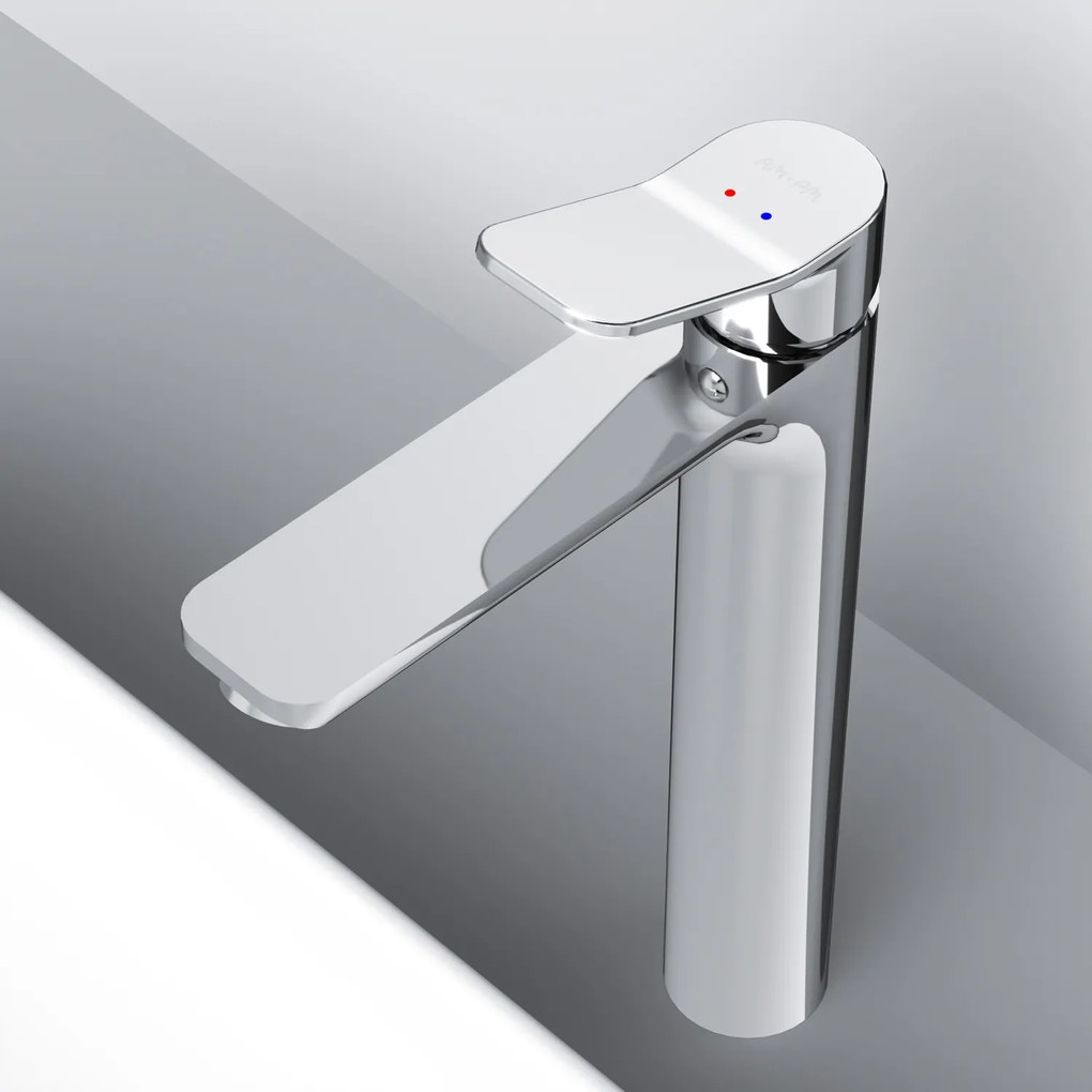Umývadlová batéria AM.PM X-Joy FXA92200 vysoká s odtokovým ventilom, chróm