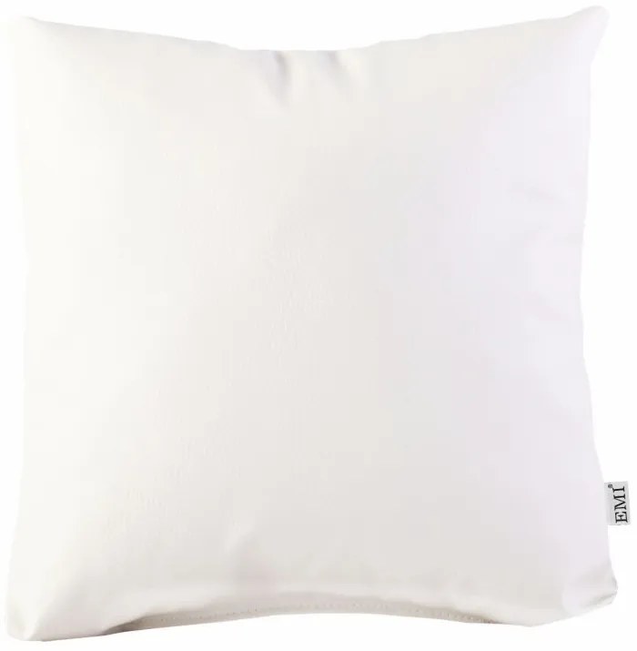 Vankúš béžový ekokoža EMI, Vankúš 40x40 cm