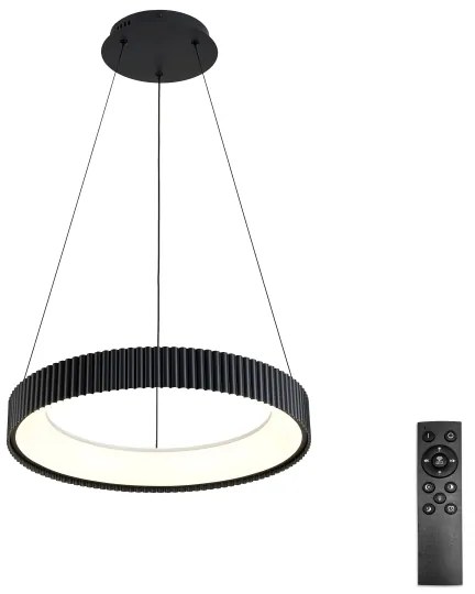 Brilagi - LED stmievateľný luster na lanku FALCON MODERN LED/30W/230V 40 cm čierny + diaľkové ovládanie