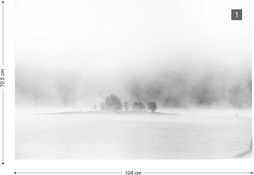Fototapeta GLIX - White Lake + lepidlo ZADARMO Vliesová tapeta  - 104x70 cm