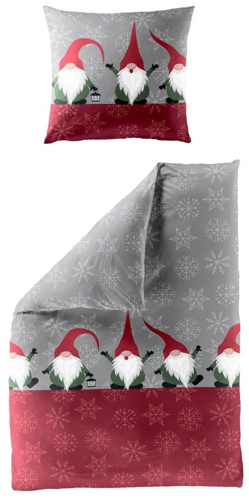 Bierbaum obliečky flanelové 4047 Gnomi 140x200/70x90 cm