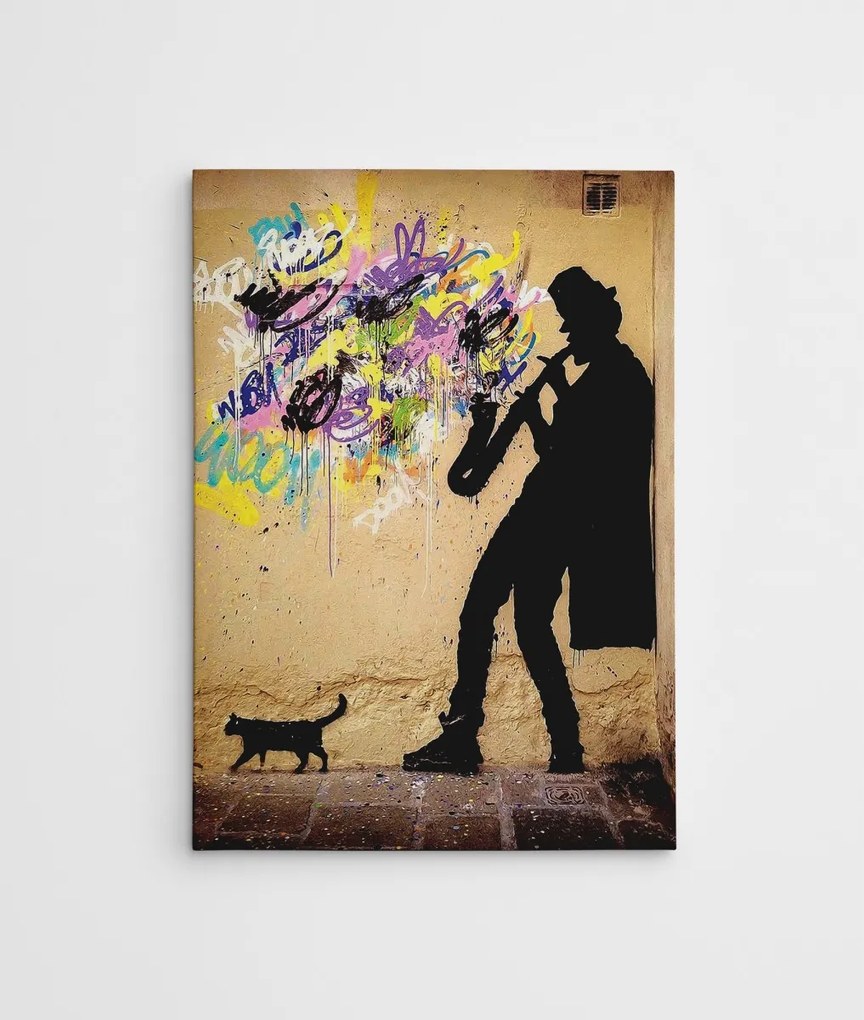 Obraz na plátne Džezový hráč WY40 50x70 cm