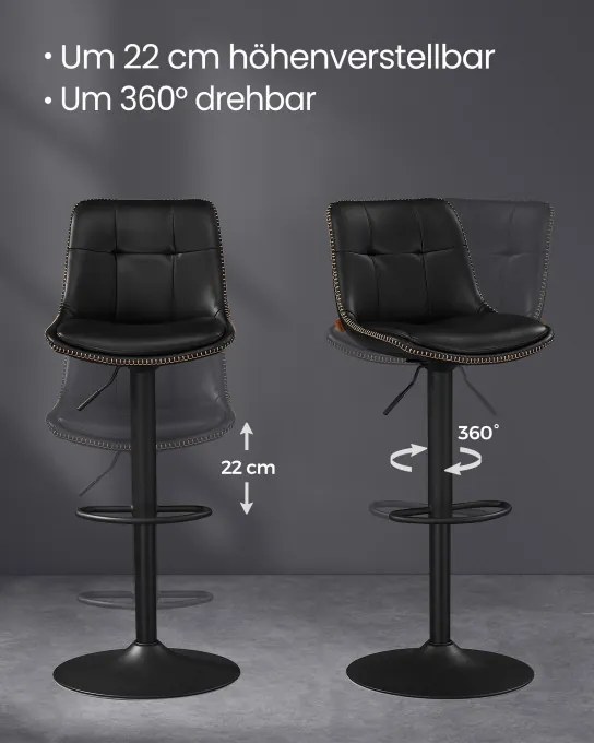 Set dvoch barových stoličiek LJB095B01
