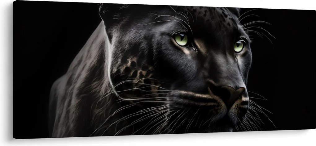 Obraz - Čierny panter (120x50 cm)
