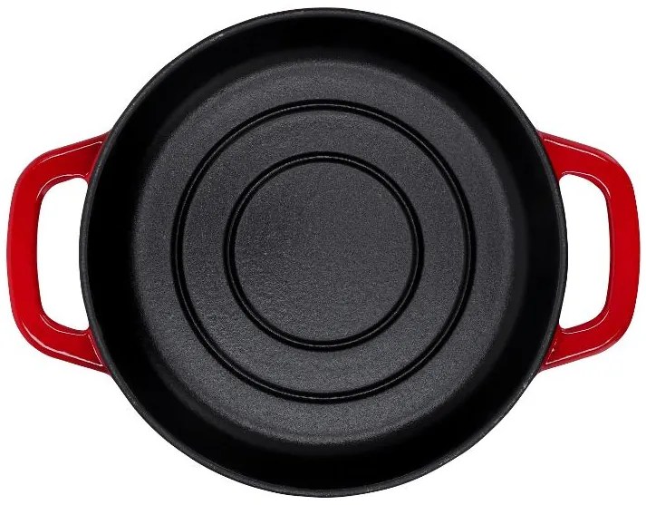 Silvercrest® Liatinový hrniec/forma na chlieb Premium (okrúhly, červená) (100393138)