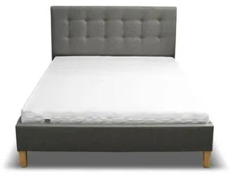 Čalúnená posteľ DAVID šedá rozmer 140x200 cm
