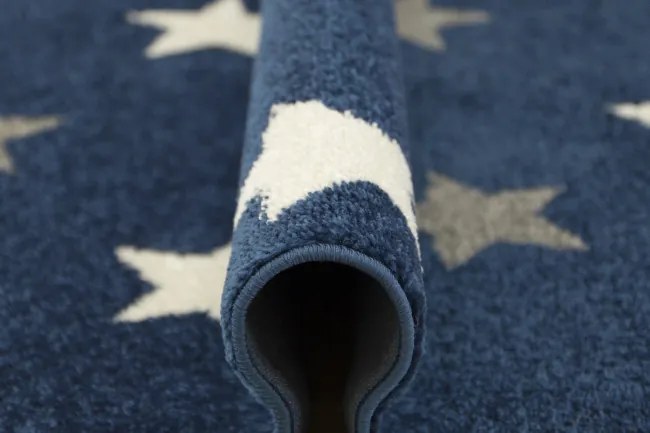 Detský koberec Emily Kids 5767A Hviezdy modrý