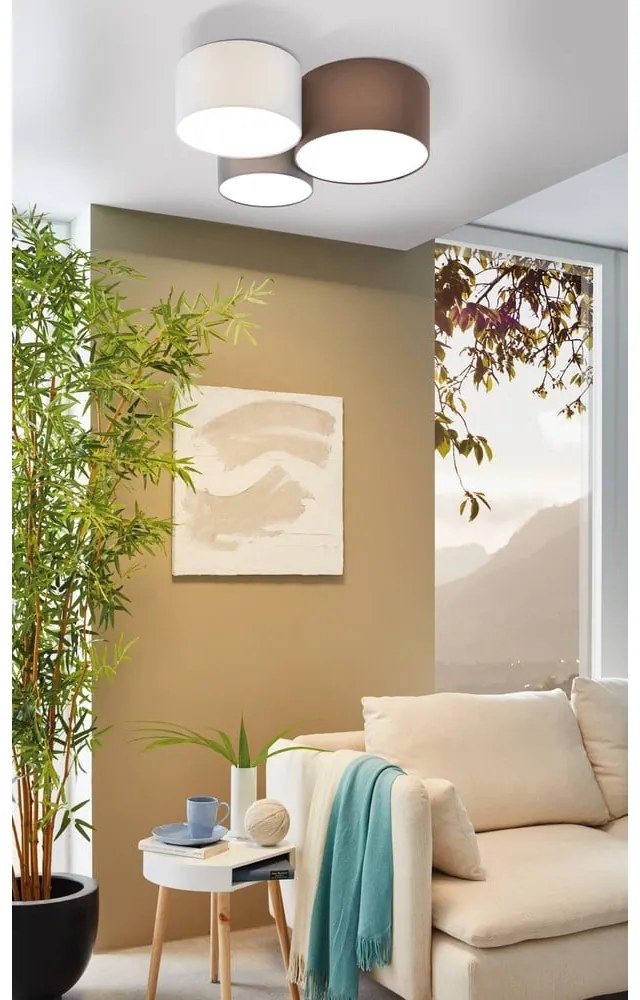 Sivo-hnedé stropné svietidlo 49,5x61 cm PASTORE – EGLO