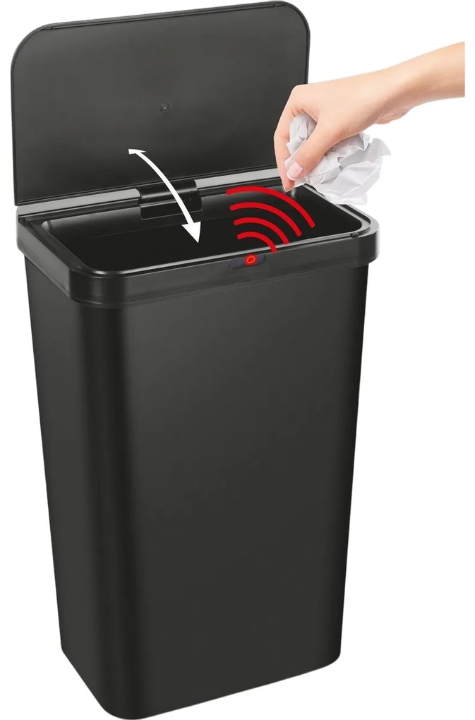 Lamart LT8110 Bezdotykový koš Sensor 50 l, čierna