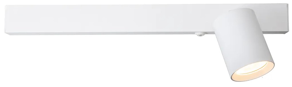 EUlight Nástenné svietidlo Magnet Right, 1x biele kovové tienidlo + 1x LED 5W, w