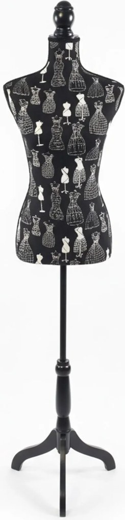 Dámska krajčírska figurína Relaxdays RD51717 veľkosť 36/38 výškovo nastaviteľná