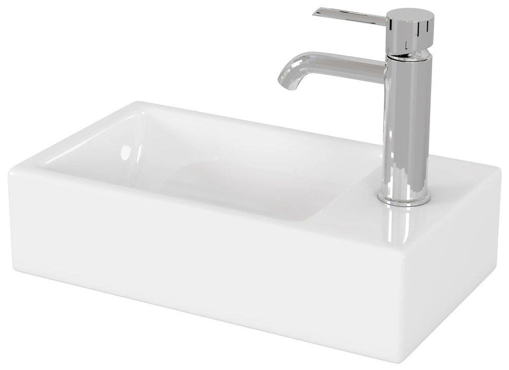 Voľne stojaca skrinka s umývadlom Houseland Ruvin 46 cm sivá