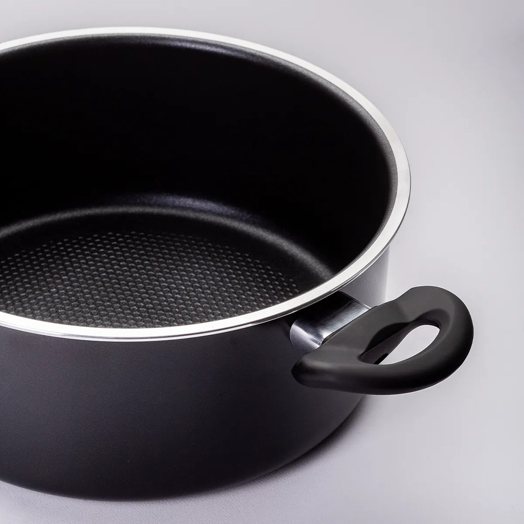 Hrniec so sklenenou pokrievkou ø 24 cm – Venus Lunasol Induktion black - 600549