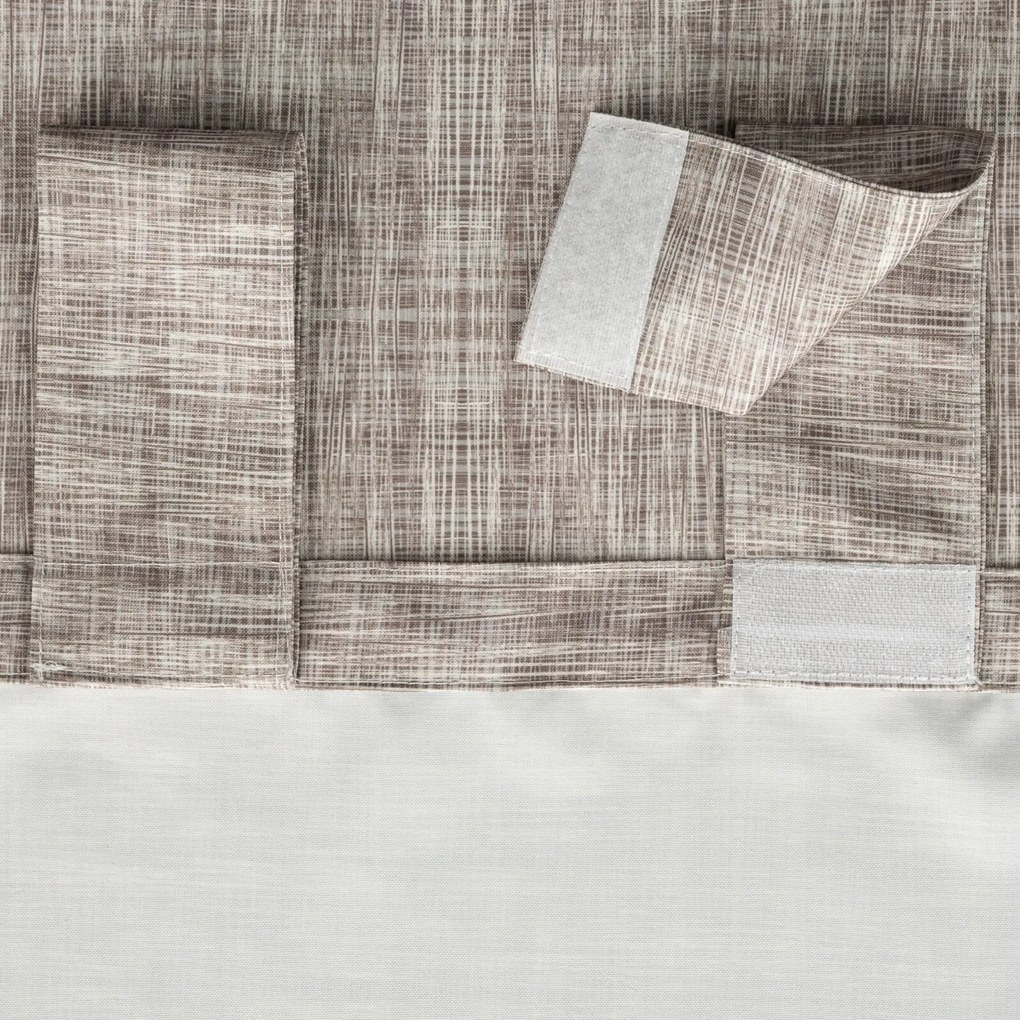 ZÁHRADNÝ VODEODOLNÝ ZÁVES NA PÚTKACH GARDEN 155X240 CM HNEDÁ