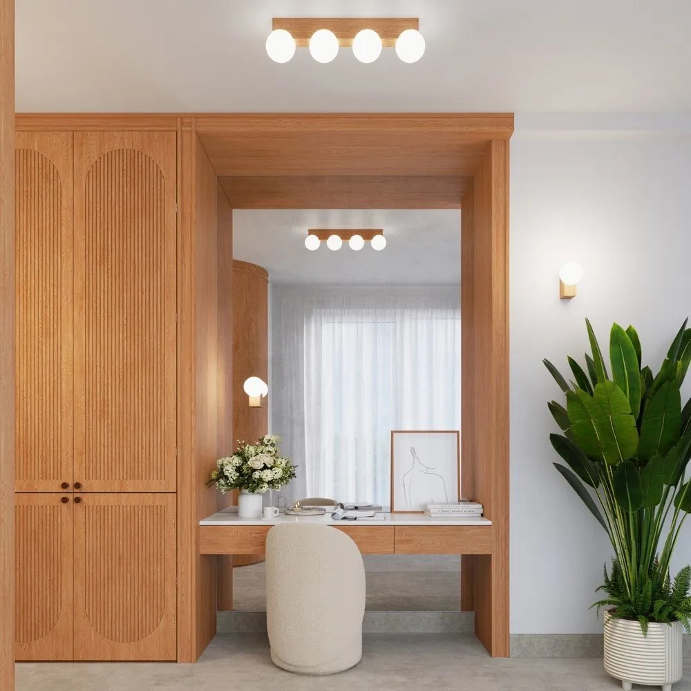 Biele/v prírodnej farbe stropné svietidlo so skleneným tienidlom ø 12 cm Solum – Sollux