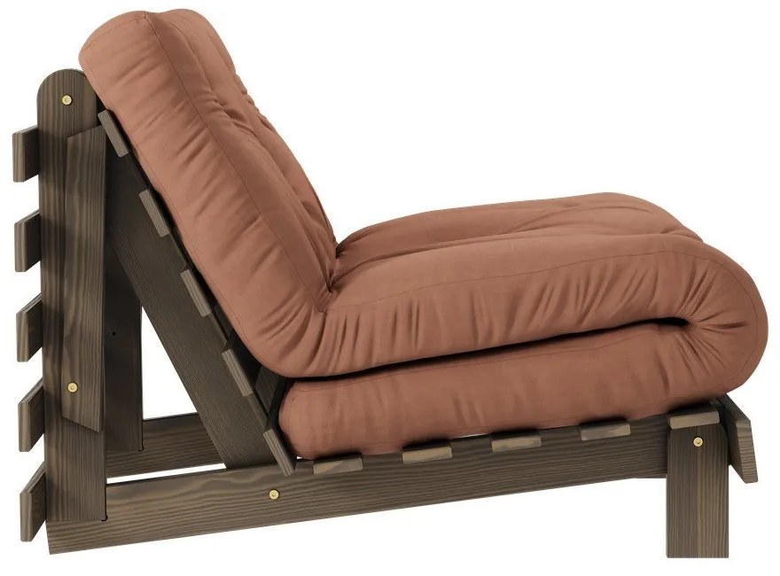 Kreslo v oranžovomedenej farbe Roots – Karup Design