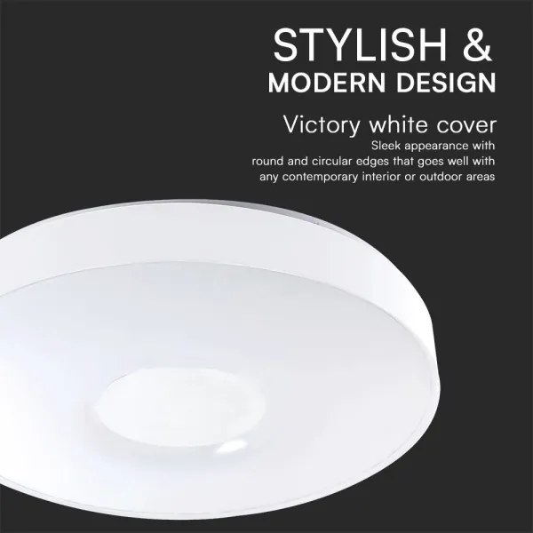 LED Stmievateľné stropné svietidlo LED/40W/230V 3000-6500K 39 cm biela + DO