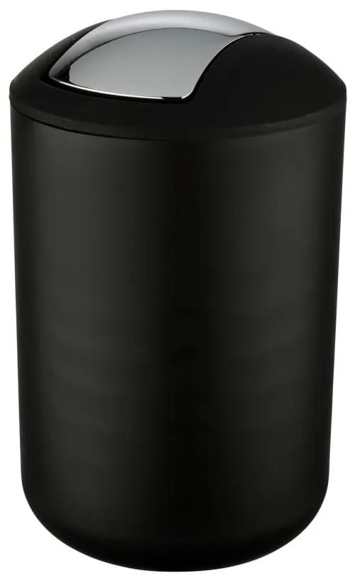 Čierny odpadkový kôš Wenko Brasil L, výška 31 cm