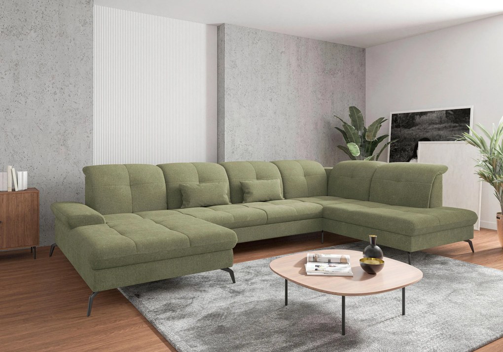 XXXLutz SEDACIA SÚPRAVA, textil, svetlozelená Sit & More - Sedačky - 000144009961