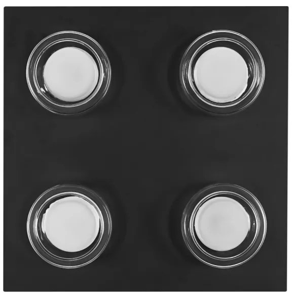 Ledvance -LED Kúpeľňové stropné svietidlo ORBIS FLAME 4xLED/5,5W/230V IP44 čierna