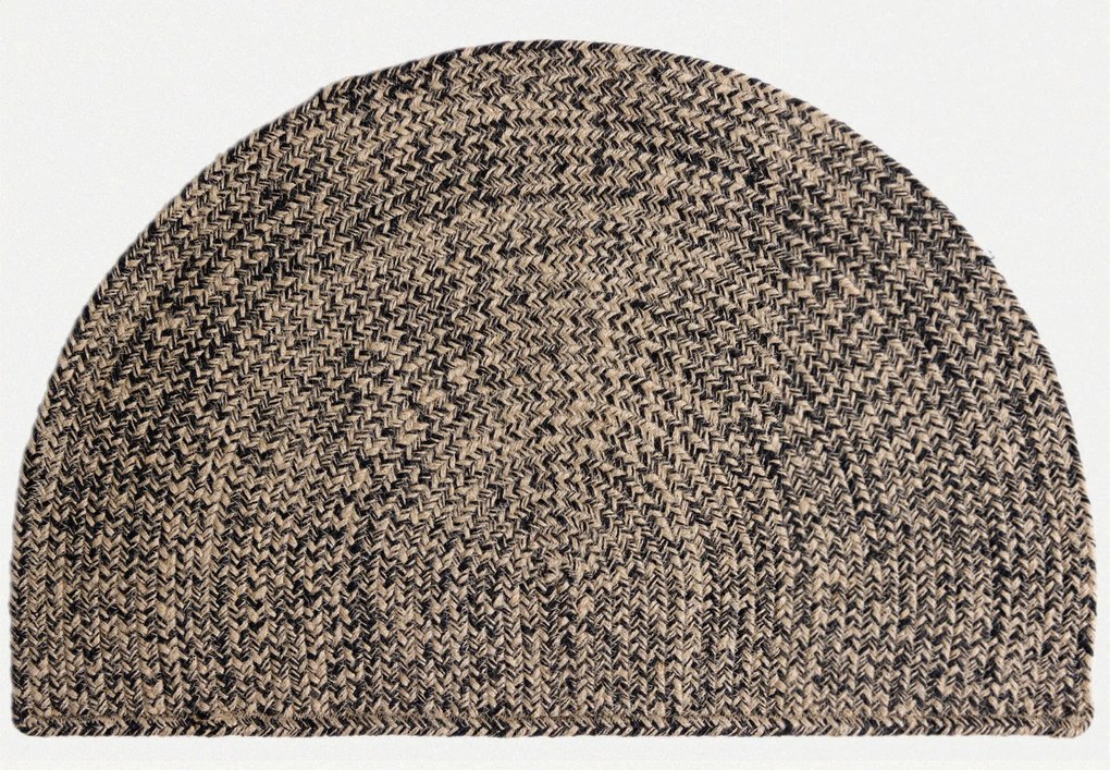 Diamond Carpets India, Ručne viazaná rohožka Eclipse J 53 Natural, 50x80, béžová, chodba / predsieň