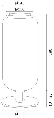 Argon 4994 - Stolná lampa VALIANO 1xE27/15W/230V čierna/biela/zlatá